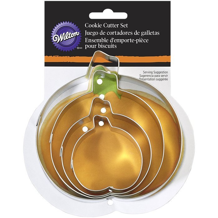 Wilton 2308-0241 4 Piece Nested Pumpkin Cookie Cutter Set N2