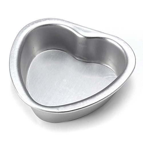 Aluminum Alloy Love Heart Shaped Cake Pan Biscuit Baking Mold 3 Sizes. N3
