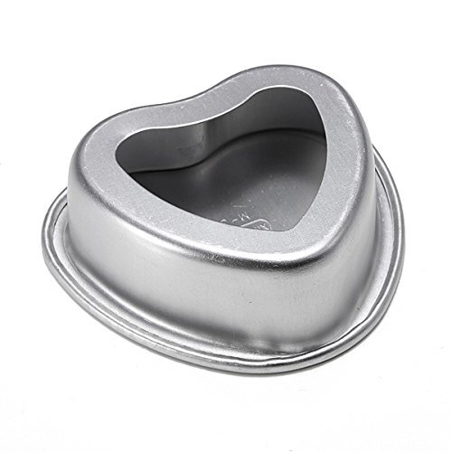 Aluminum Alloy Love Heart Shaped Cake Pan Biscuit Baking Mold 3 Sizes. N4