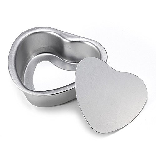 Aluminum Alloy Love Heart Shaped Cake Pan Biscuit Baking Mold 3 Sizes. N5