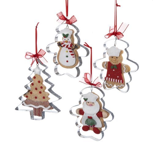4" GINGERBREAD INSIDE COOKIE CUTTER ORNAMENT