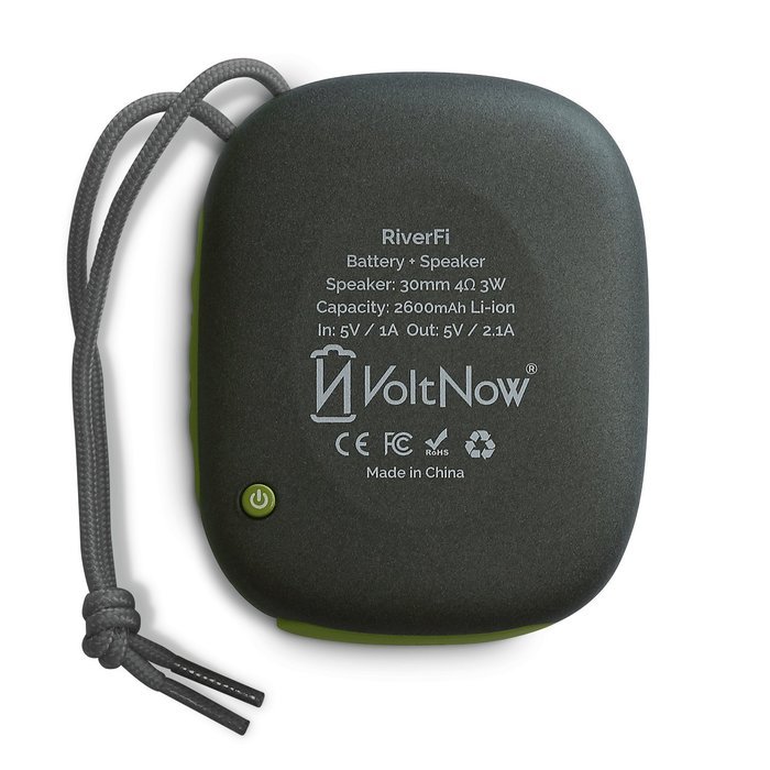 RiverFi Portable Bluetooth Speaker + 2600mAh Battery Bank N3