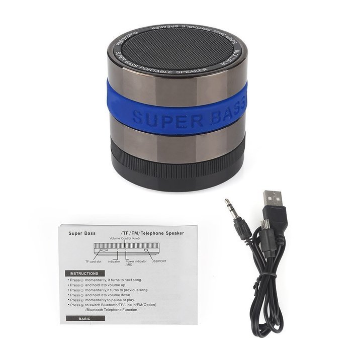 SainSonic K6 Super Bass Portable Rechargeable Mini Hi-Fi Bluetooth Wireless Speaker for iPhone, Android Phone,... N27