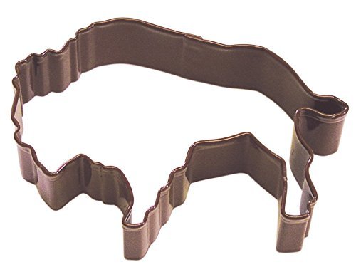 R&M Buffalo 4" Cookie Cutter Brown With Brightly Colored, Durable, Baked-on Polyresin Finish