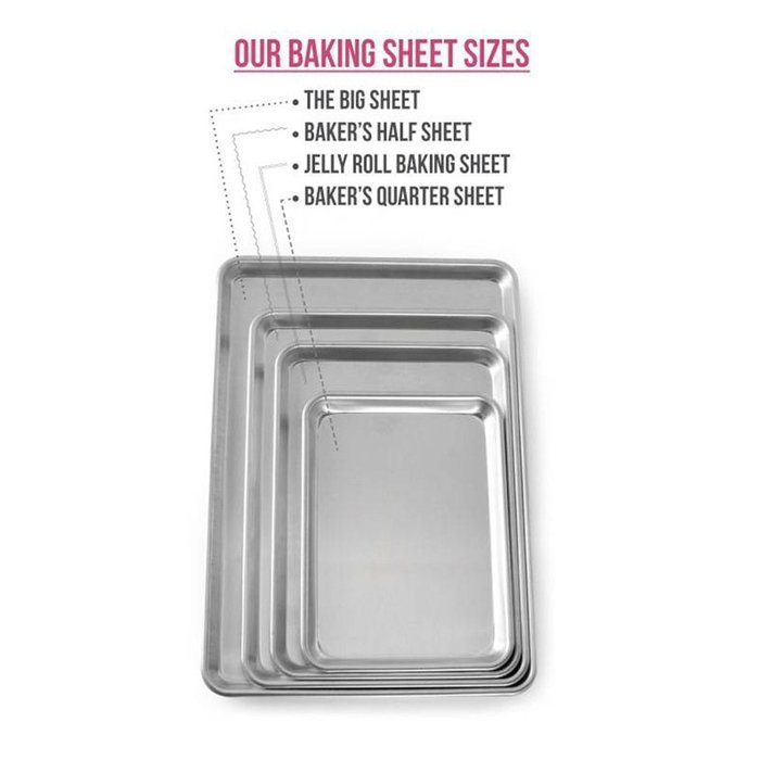 Nordic Ware Natural Aluminum NonStick Commercial Baker's Half Sheet N5