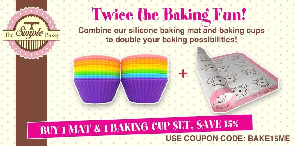 Simple Baker Premium Silicone Baking Mat for Macarons - Half Sheet Size - Reusable Non-stick Surface (Blue) N20
