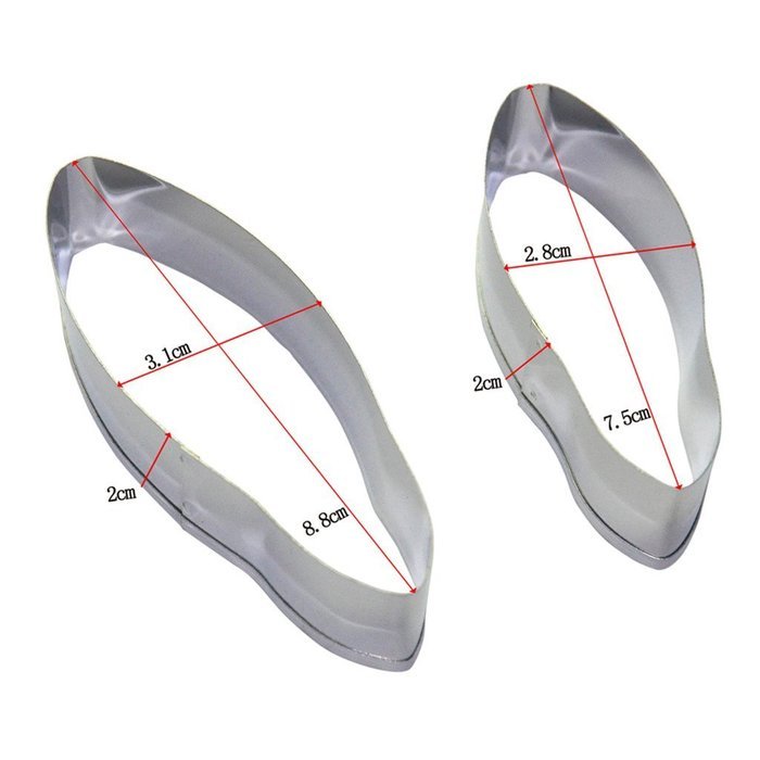 FOUR-C Cake Supplies Lily Fondant Cutters Sugar Flower for Cupcake Making Color Silver N2