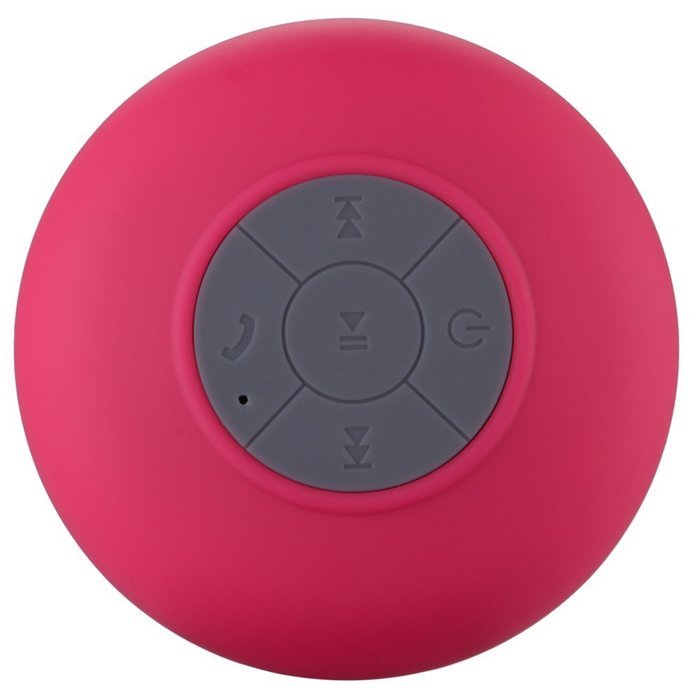 ElecStars Waterproof Bluetooth Shower Speaker with Mic, PINK