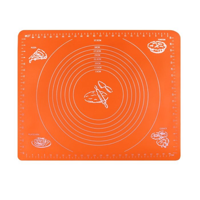 Silicone Baking Mat, KinHom 16'' * 20'' Reusable Non-Stick Baking Pastry Rolling Heat Resistant Table Mat with...