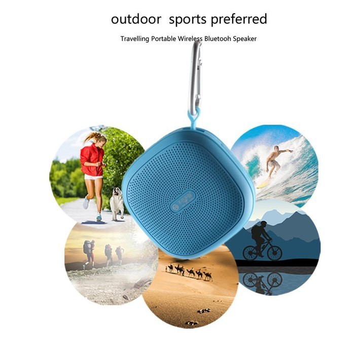 See Me Here &ndash; BV110 Sport Outdoor Portable Mini Water Resistant Wireless Bluetooth Audio Subwoofer Speakers with... N5