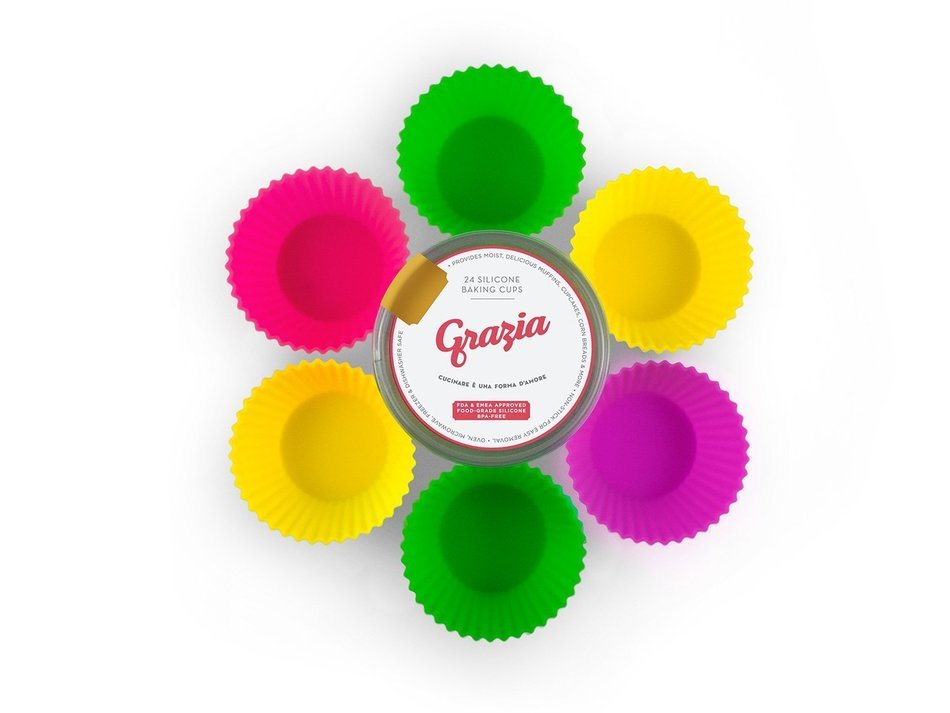 grazia-24-pack-reusable-silicone-baking-cups-cupcake-liners-lifetime