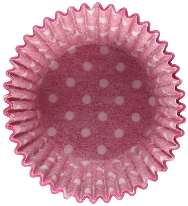 Oasis Supply Baking Cups, Standard, 50-Count, Pink Polka Dot N2