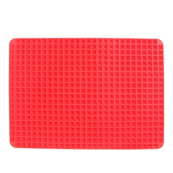 Creazy Pyramid Pan Non Stick Fat Reducing Silicone Cooking Mat Oven Baking Tray Sheets N4