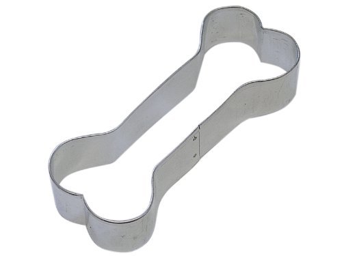 R&M Dog Bone 4.5" Cookie Cutter in Durable, Economical, Tinplated Steel