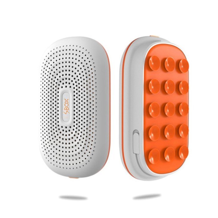 Progre&reg; Portable Bluetooth Wireless Speaker Built-In Mic and Power Bank(White)