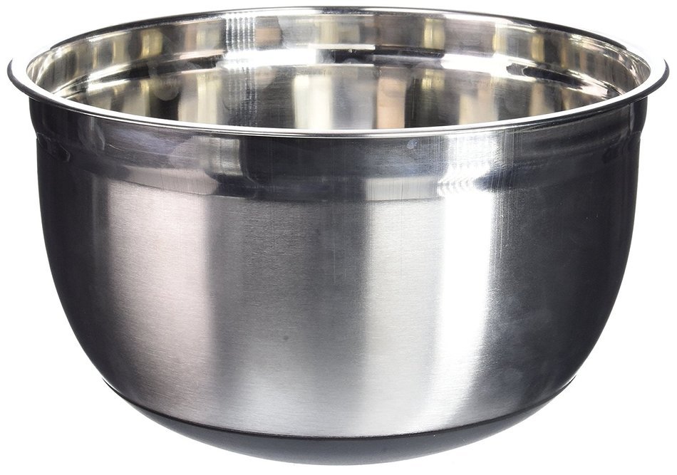 Winco Stainless Steel Mixing Bowls with Non-Slip Silicone Base, 1-1/2, 3, 5 and 8-Quart, Set of 4 N4