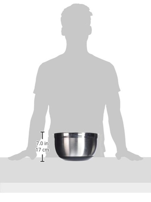 Winco Stainless Steel Mixing Bowls with Non-Slip Silicone Base, 1-1/2, 3, 5 and 8-Quart, Set of 4 N5