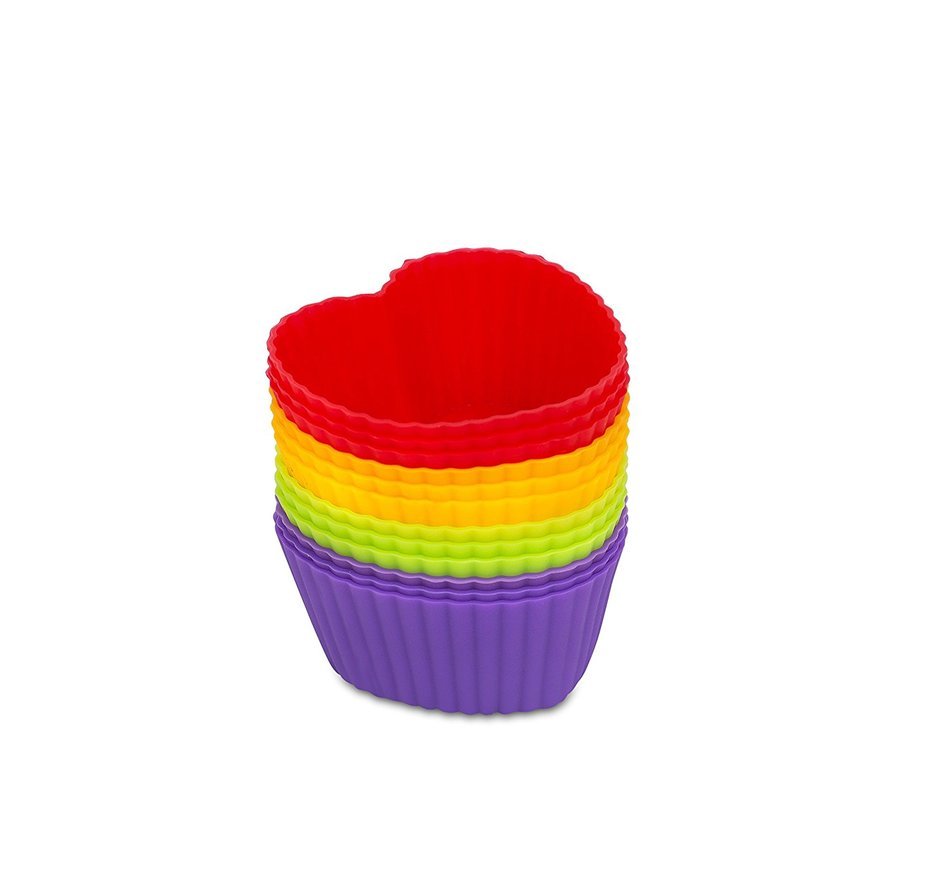 Internet's Best Silicone Large Baking Cups | 24 Pack | Reusable Cupcake Liner | Non-Stick Heat Resistant Muffin... N13