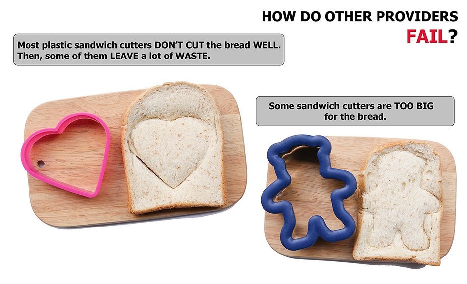 Cute Bear Sandwich Cutter for Kids - High Quality Stainless Steel Food Cutter & Sealer - Fun & Exciting Meals... N8