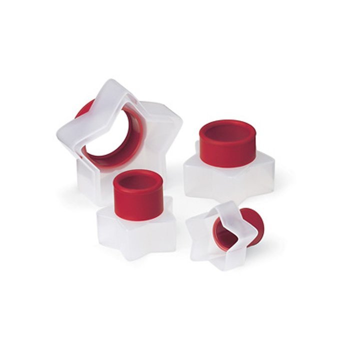 Cuisipro Snap Fit Cookie Cutters Set of 5, Round Shapes N7