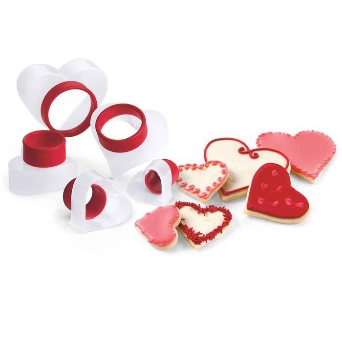 Cuisipro Snap Fit Cookie Cutters Set of 5, Round Shapes N11