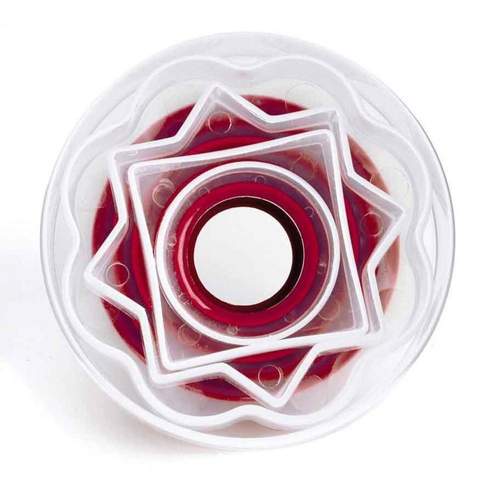 Cuisipro Snap Fit Cookie Cutters Set of 5, Round Shapes N18