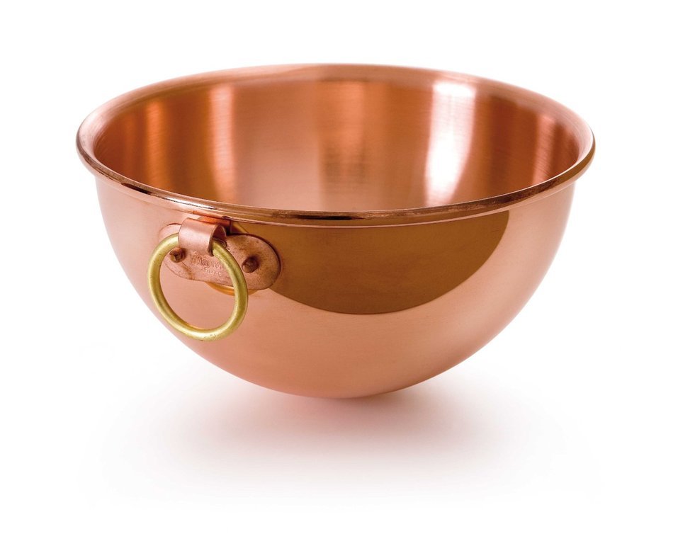 Mauviel Made In France M'Passion 2191.26 Copper 10-Inch/4.6L/4.9-Quart Egg White Bowl with Ring