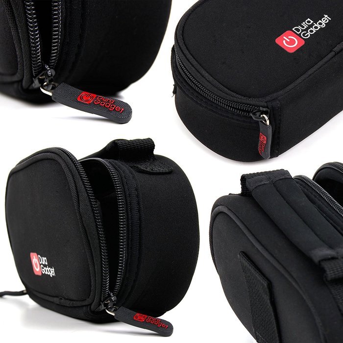DURAGADGET Shock-Absorbing & Ultra-Portable Neoprene Portable Speaker Case in Black for NEW JBL Clip+ / JBL Clip...