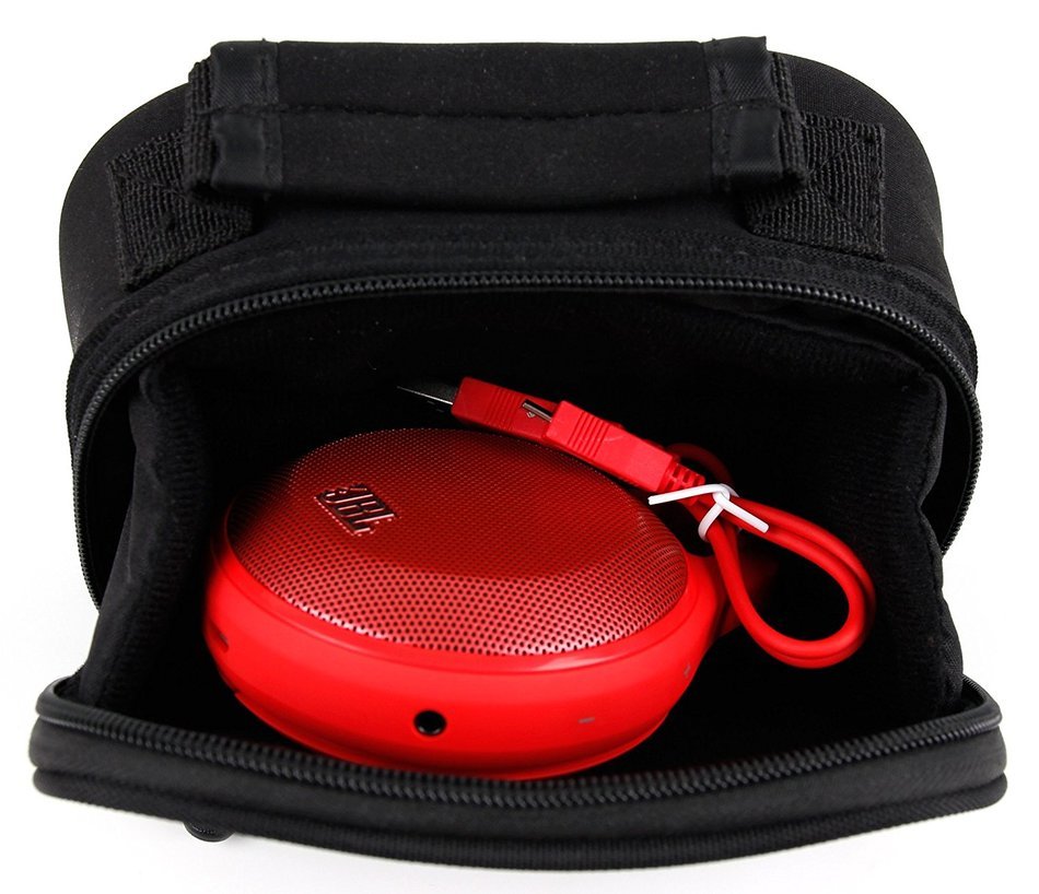 DURAGADGET Shock-Absorbing & Ultra-Portable Neoprene Portable Speaker Case in Black for NEW JBL Clip+ / JBL Clip... N3