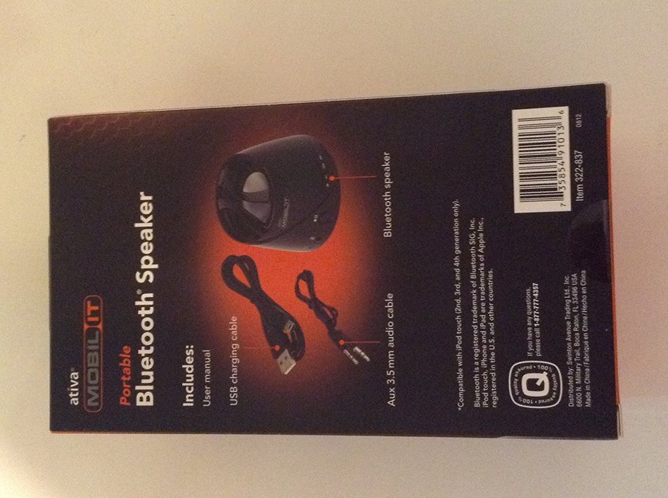 Ativa Mobil It Portable Bluetooth Speaker N2