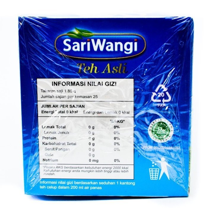 Sariwangi Teh Asli - Indonesia Black Tea 50-ct, 3.2Oz (Pack of 1) N4
