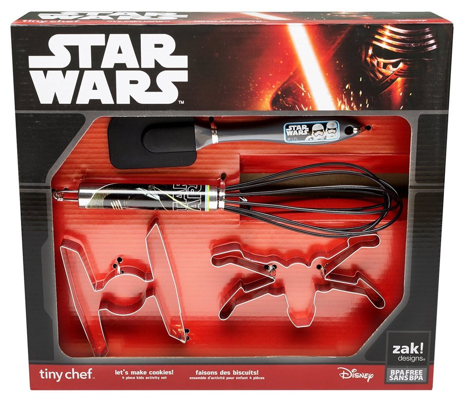 Zak! Designs Tiny Chef Cookie Baking Set Featuring Graphics from Star Wars The Force Awakens, Includes 2 Cookie...