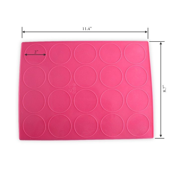 Delidge 20/48 Capacity Silicone Macaron Macaroon Baking Mat Sheet DIY Mold N2