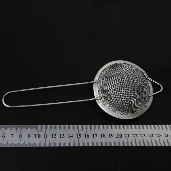 TOOGOO(R) Stainless Steel Double Layer Mesh Flour Sifter with Handle N2