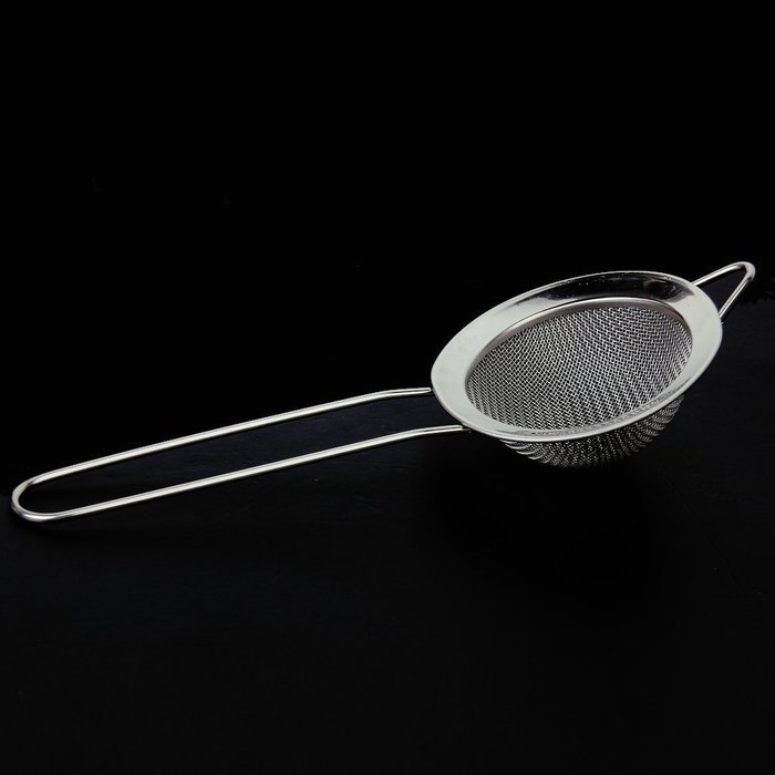 TOOGOO(R) Stainless Steel Double Layer Mesh Flour Sifter with Handle N4