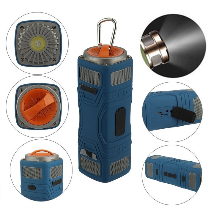 Outdoor Sports Speaker, Dealpeak Hifi Lossless Sound Bluetooth Speaker Waterproof Dustproof Drop Protection Built... N18