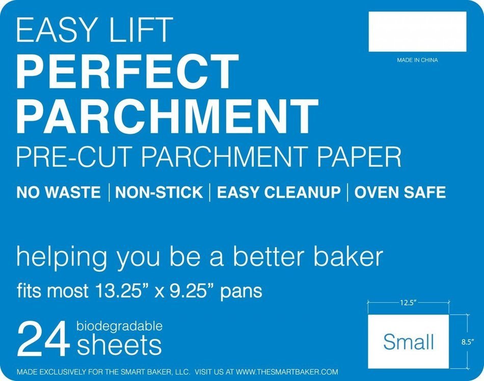 The Smart Baker Large 11 inches x 17 inches Perfect Parchment - Pre-Cut Parchment Paper Baking Sheets
