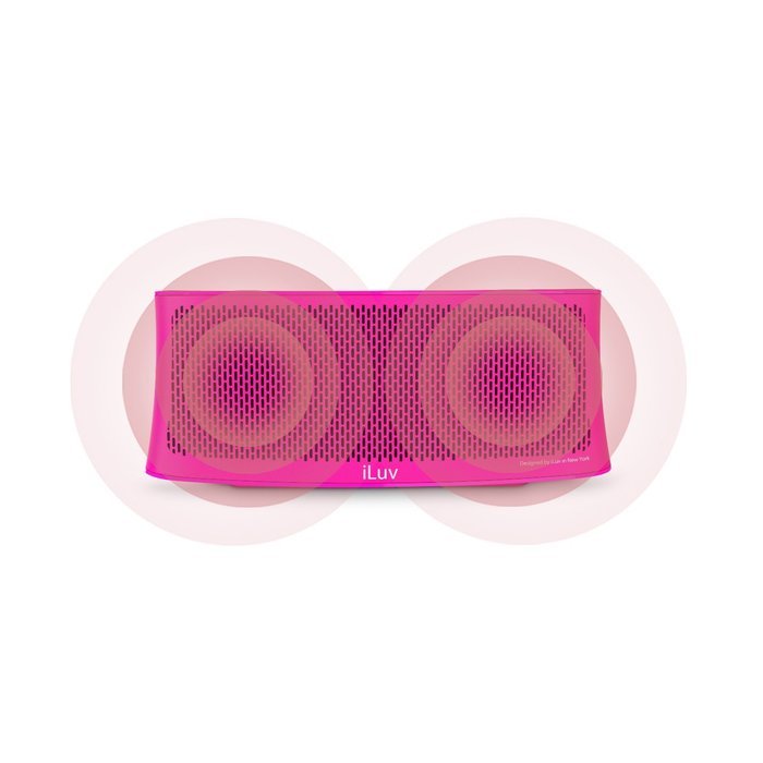 iLuv WAVECASTBK Wavecast Portable Stereo Bluetooth Speaker (Black) N15