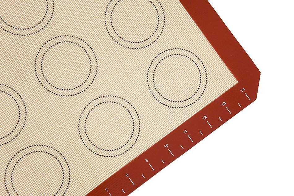 Basic & Home Non-Stick Silicone Baking Mats with Measurements for Cookie sheets, 2 Pack N5