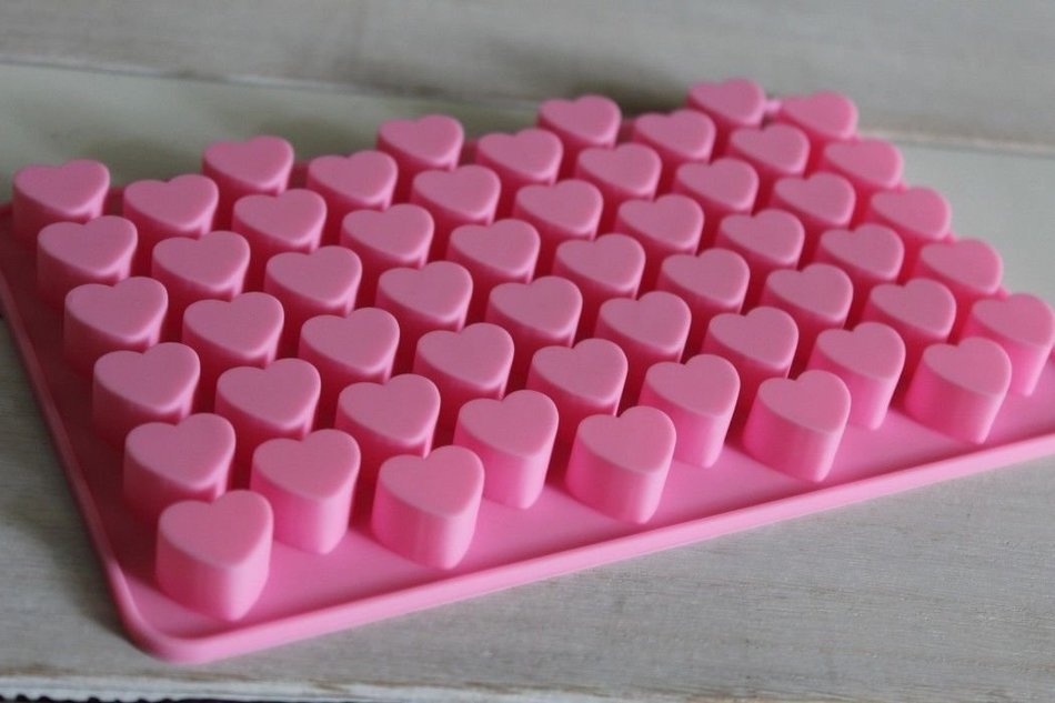 DIY Silicone Mould Mold Ice Cube Tray Chocolate Cake Cookie Muffin Make Molds : Multiple Heart