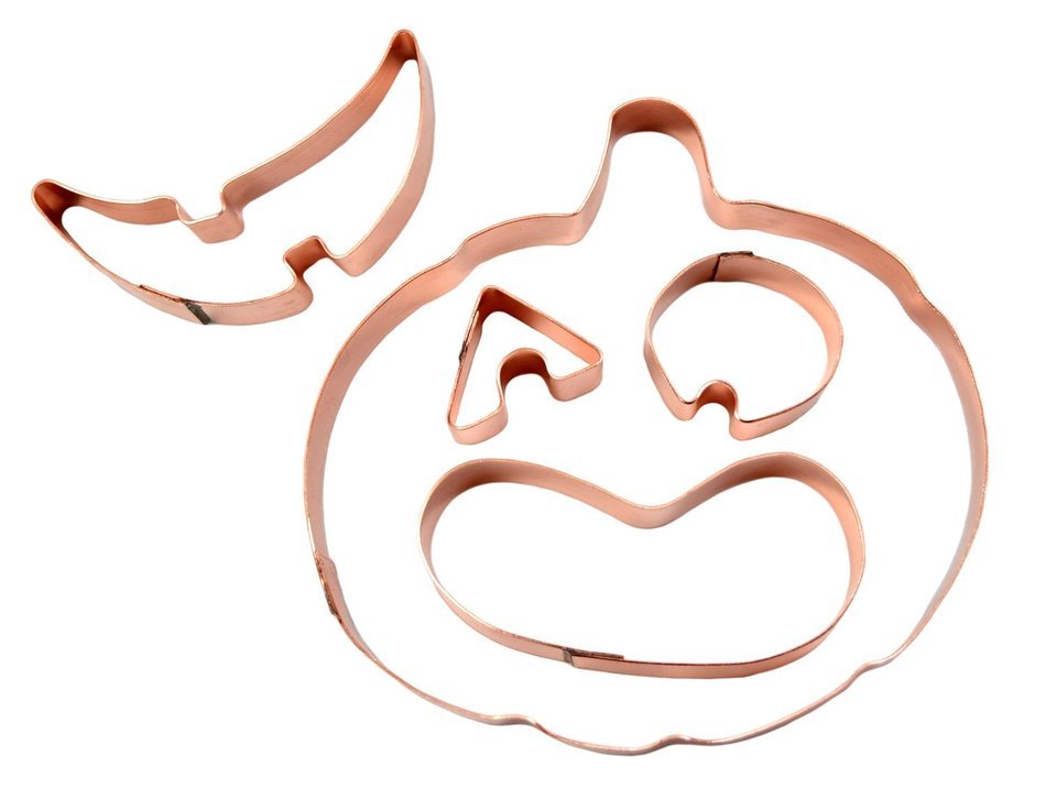 Large Jack-o-lantern Halloween Pumpkin Cookie Cutter 5 Piece Set