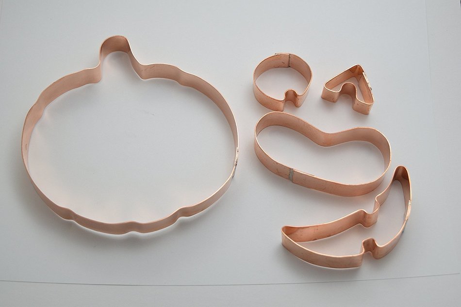Large Jack-o-lantern Halloween Pumpkin Cookie Cutter 5 Piece Set N2