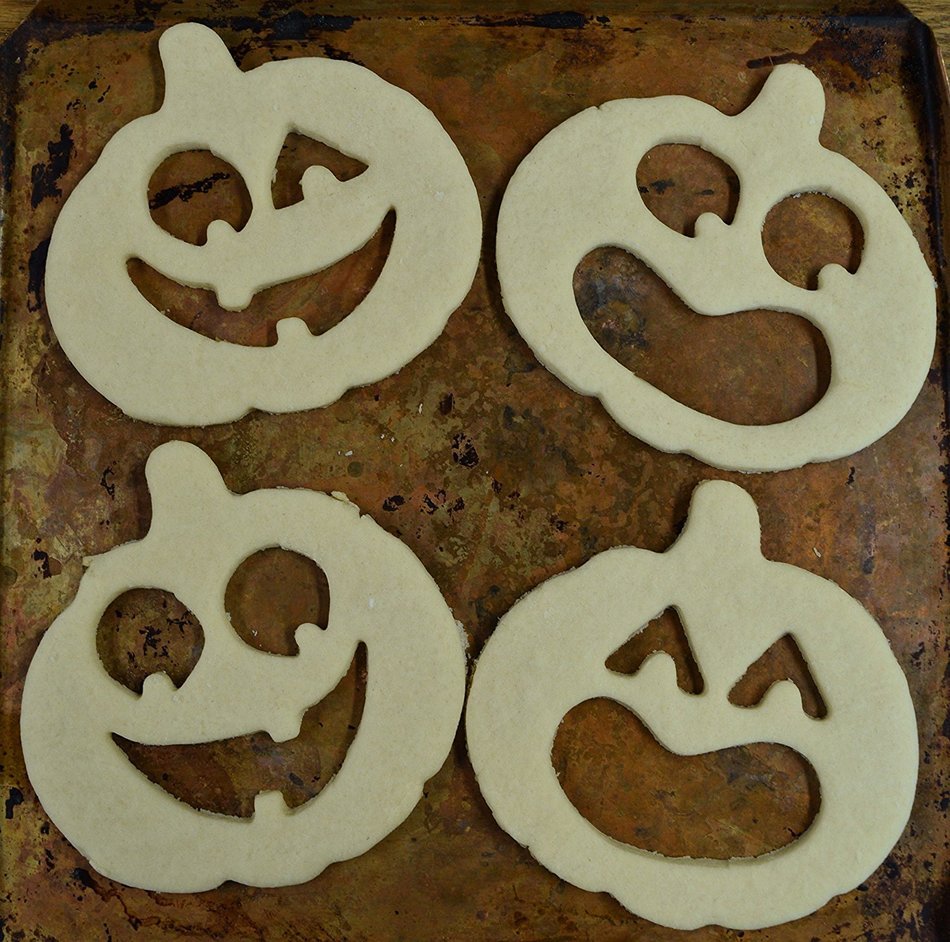 Large Jack-o-lantern Halloween Pumpkin Cookie Cutter 5 Piece Set N4