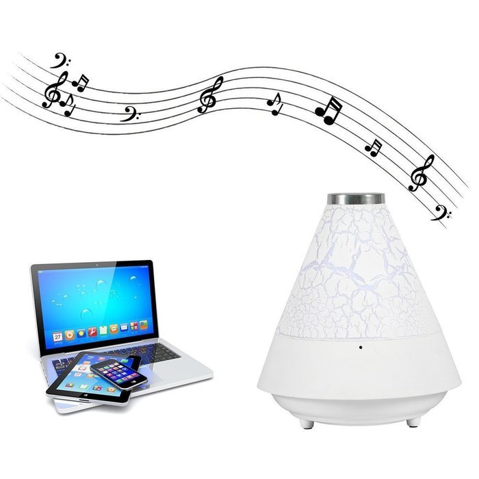Smileto Multifunctional Mini Portable Music Style Bluetooth Wireless Speaker With Colorful LED Light, Card Suport... N14