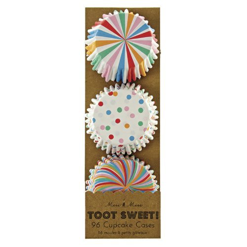 Meri Meri Toot Sweet Mini Cases, Set of 96 Mini Cupcake Liners