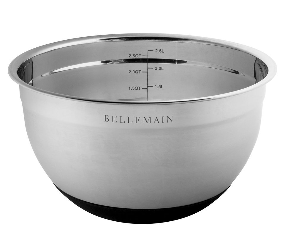 Top Rated Bellemain Stainless Steel Non-Slip Mixing Bowls with Lids, 4 Piece Set Includes 1 Qt., 1.5 Qt., 3 Qt... N7