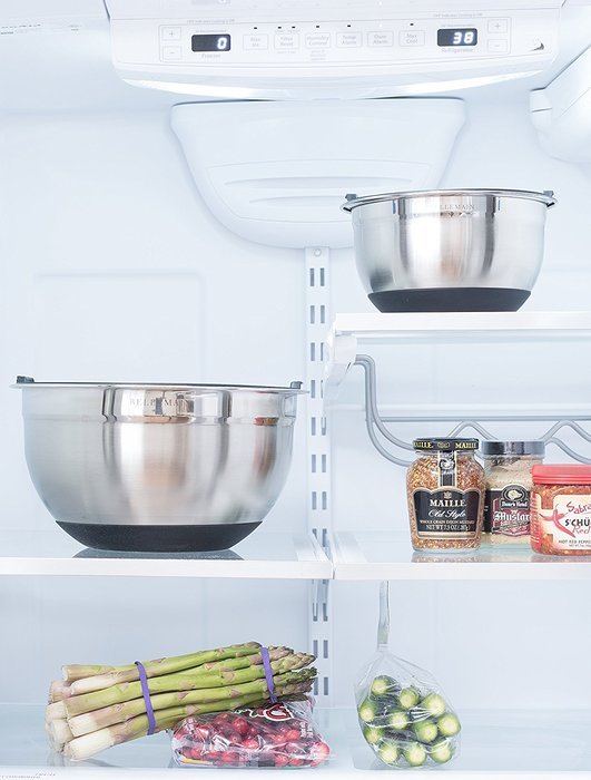 Top Rated Bellemain Stainless Steel Non-Slip Mixing Bowls with Lids, 4 Piece Set Includes 1 Qt., 1.5 Qt., 3 Qt... N9