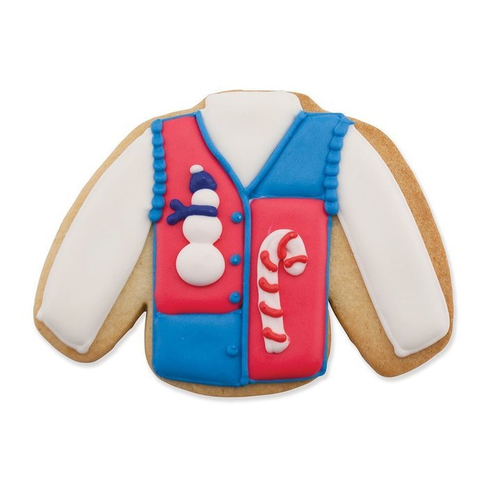 Ann Clark Ugly Sweater Cookie Cutter - 4.1 Inches - Tin Plated Steel N2
