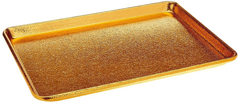New Star 37166 Textured Commercial Grade Sheet Pan Display Tray, 13 by 18-Inch, Gold Anodized