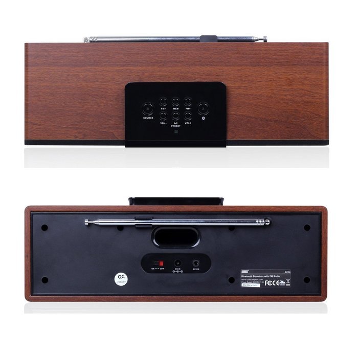August SE50 Bluetooth BoomBox Speaker with FM Radio for iPhone, Samsung Galaxy, Nokia, HTC, Blackberry, Google... N2